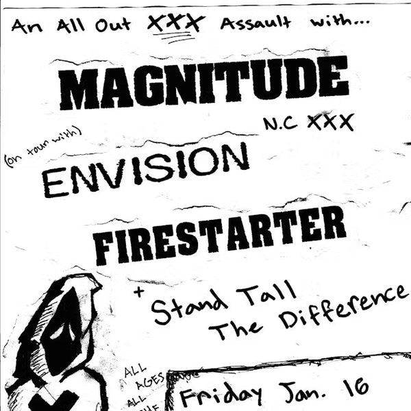 Magnitude, Envision, Firestarter, Stand Tall, The Difference