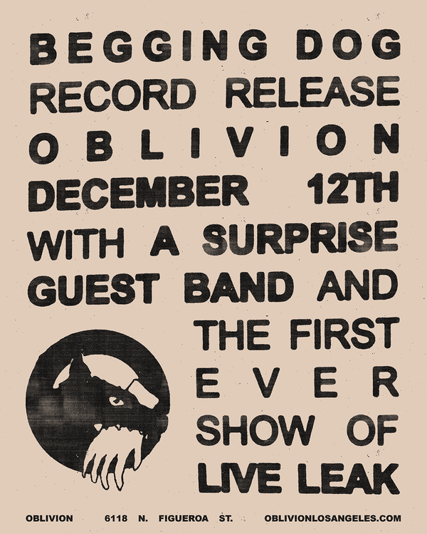 Begging Dog, Surprise Guest, Live Leak