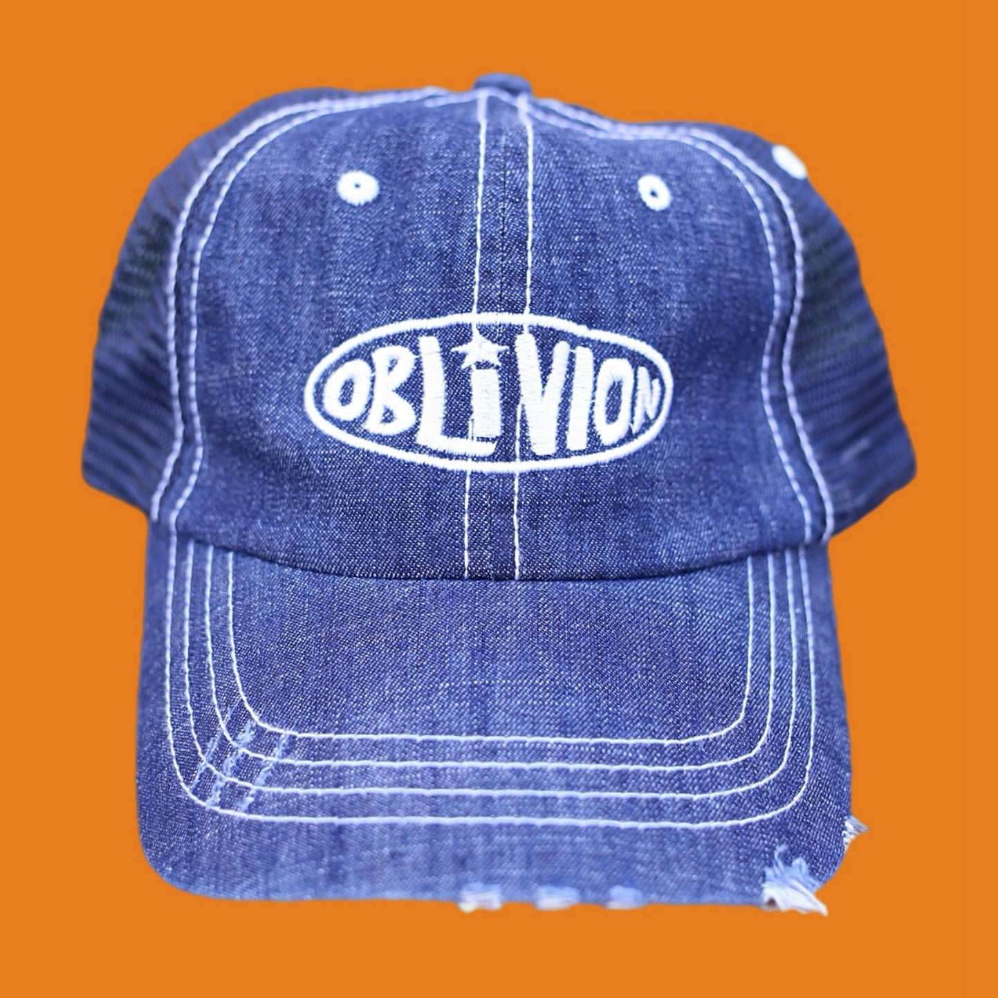 “Baby you’re one in Oblivion” Denim Cap